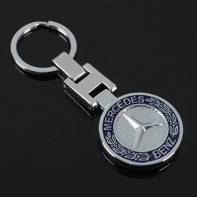 Metal Car Logo Emblem Badge Keyring Keychain For Mercedes Benz AMG GLE GLS CLA CLE GLC CLS GLA