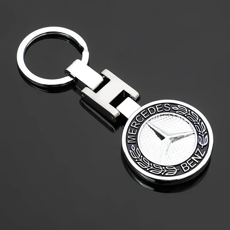 Metal Car Logo Emblem Badge Keyring Keychain For Mercedes Benz AMG GLE GLS CLA CLE GLC CLS GLA