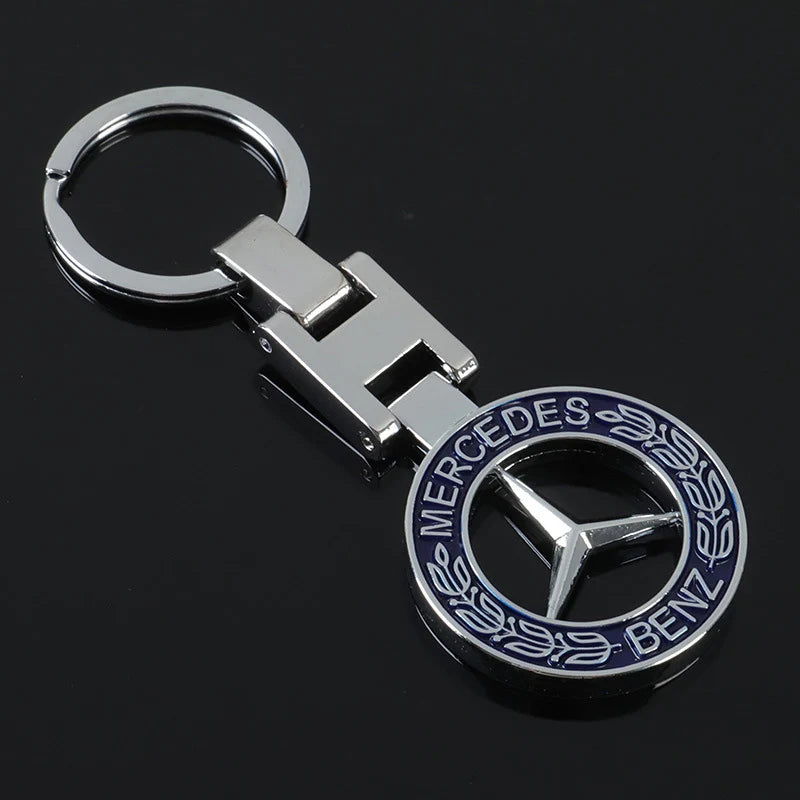 Metal Car Logo Emblem Badge Keyring Keychain For Mercedes Benz AMG GLE GLS CLA CLE GLC CLS GLA