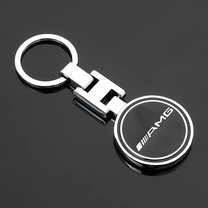 Metal Car Logo Emblem Badge Keyring Keychain For Mercedes Benz AMG GLE GLS CLA CLE GLC CLS GLA