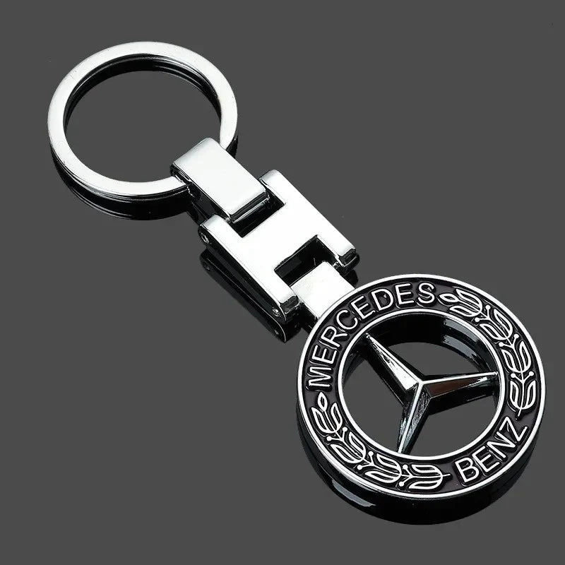 Metal Car Logo Emblem Badge Keyring Keychain For Mercedes Benz AMG GLE GLS CLA CLE GLC CLS GLA