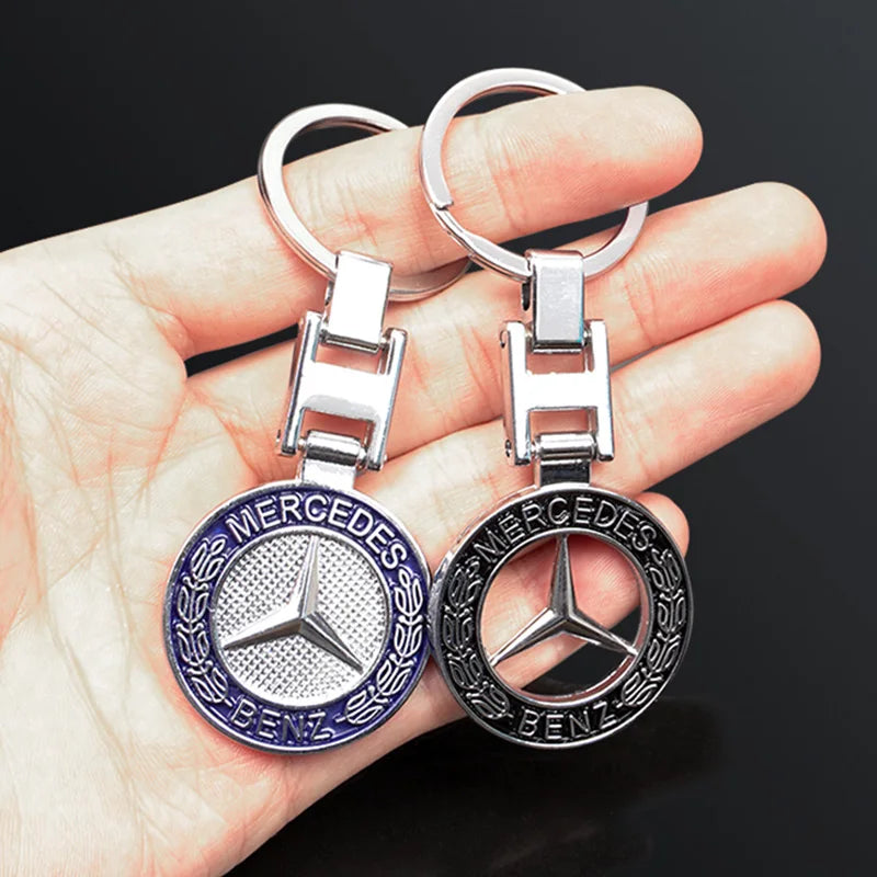 Metal Car Logo Emblem Badge Keyring Keychain For Mercedes Benz AMG GLE GLS CLA CLE GLC CLS GLA