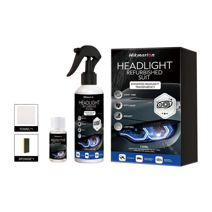 Headlight Restoration Kit Car Headlamp Cleaning Brightening Refurbish