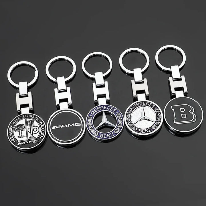 Metal Car Logo Emblem Badge Keyring Keychain For Mercedes Benz AMG GLE GLS CLA CLE GLC CLS GLA